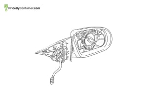 MERCEDES-BENZ 2058103305 — Mercedes-Benz Genuine MIRROR FRAME 2058103305