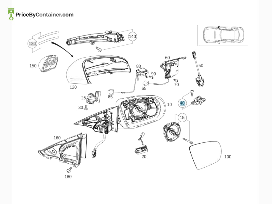 MERCEDES-BENZ 2058201200 — MERCEDES BENZ GENUINE PARTS KIT HOLDER A2058201200