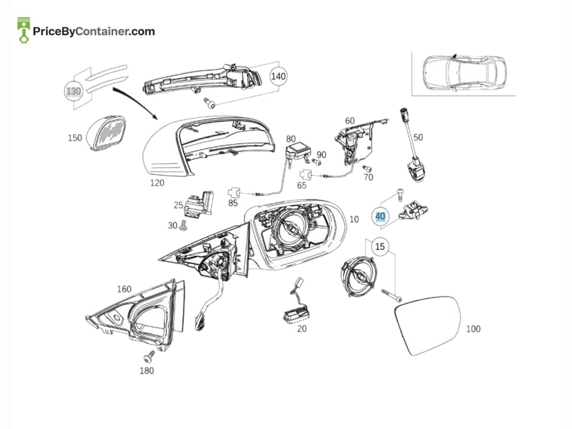 MERCEDES-BENZ 2058209801 — MERCEDES BENZ GENUINE PARTS KIT HOLDER A2058209801