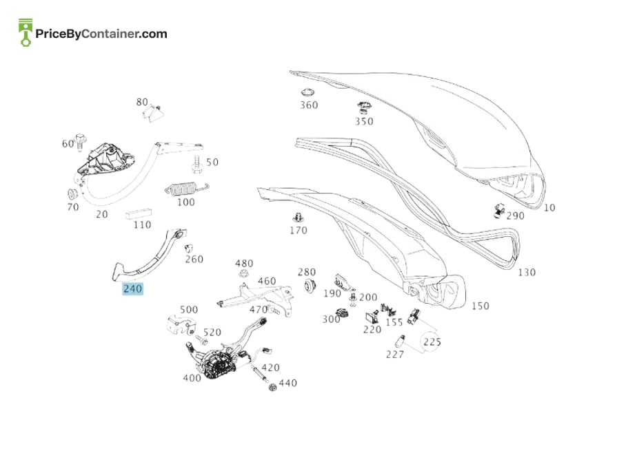 MERCEDES-BENZ 20582123009051 — MERCEDES BENZ GENUINE CABLE A20582123009051