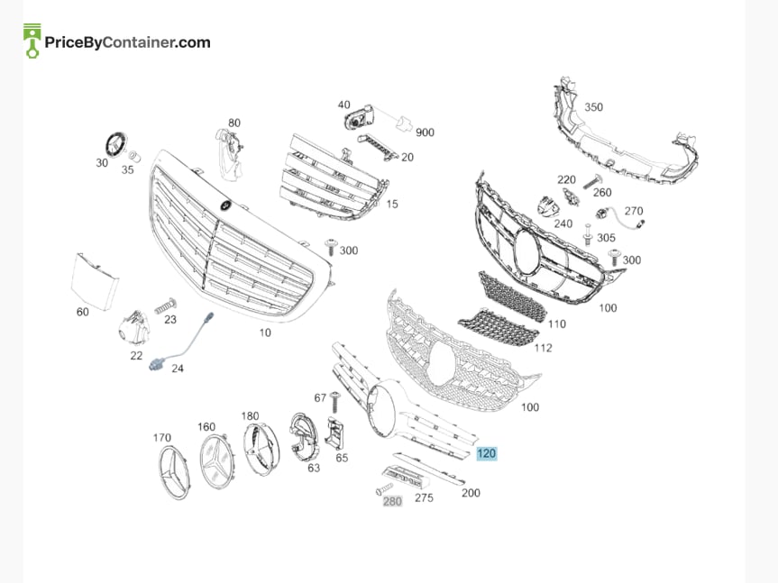 MERCEDES-BENZ 20588811009040 — MERCEDES BENZ GENUINE CARRIER A20588811009040