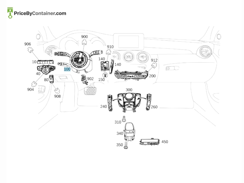 MERCEDES-BENZ 20590014239051 — MERCEDES BENZ GENUINE CONTROL UNIT COMPLETE A20590014239051
