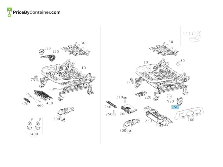 MERCEDES-BENZ 20590578039051 — MERCEDES BENZ GENUINE SWITCH BLOCK A20590578039051