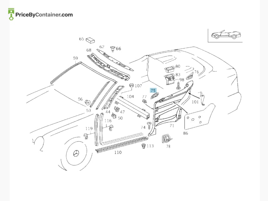 MERCEDES-BENZ 20869202588G69 — MERCEDES BENZ GENUINE CAP A20869202588G69