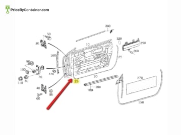 MERCEDES-BENZ 2097270135 — DESCRIPTION Mercedes-Benz Genuine Original New Front Left Outer Door Seal Weather Strip 2097270135
