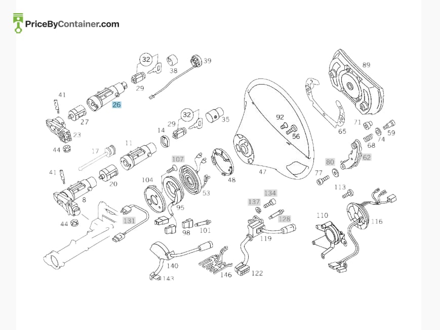 MERCEDES-BENZ 2104600597 — MERCEDES BENZ GENUINE PROTECTIVE SLEEVE A2104600597