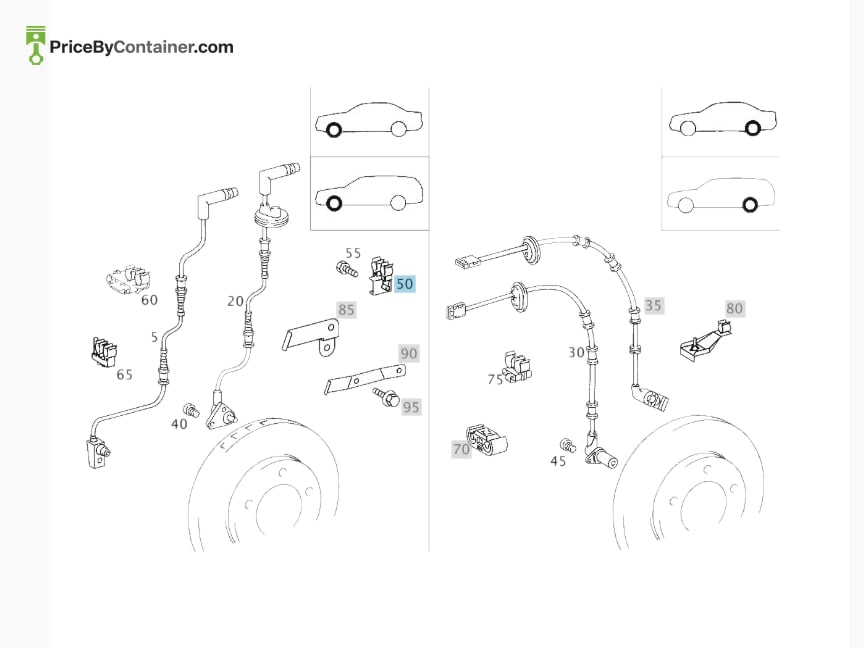 MERCEDES-BENZ 2105460143 — MERCEDES BENZ GENUINE BRACKET A2105460143