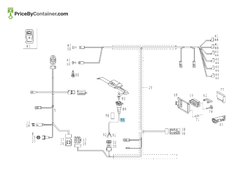 MERCEDES-BENZ 2108204315 — MERCEDES BENZ GENUINE ELECTRIC LINE A2108204315