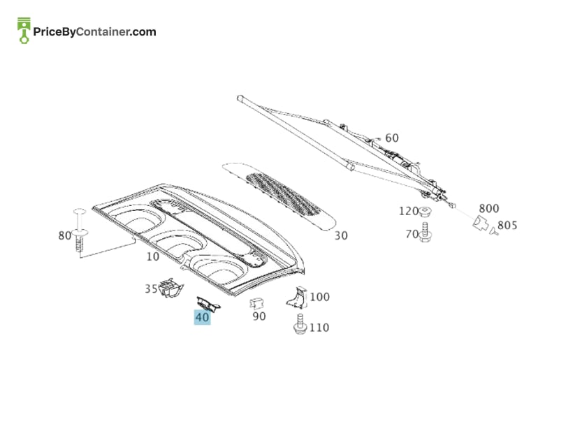 MERCEDES-BENZ 21197803299051 — MERCEDES BENZ GENUINE TRIM RING A21197803299051