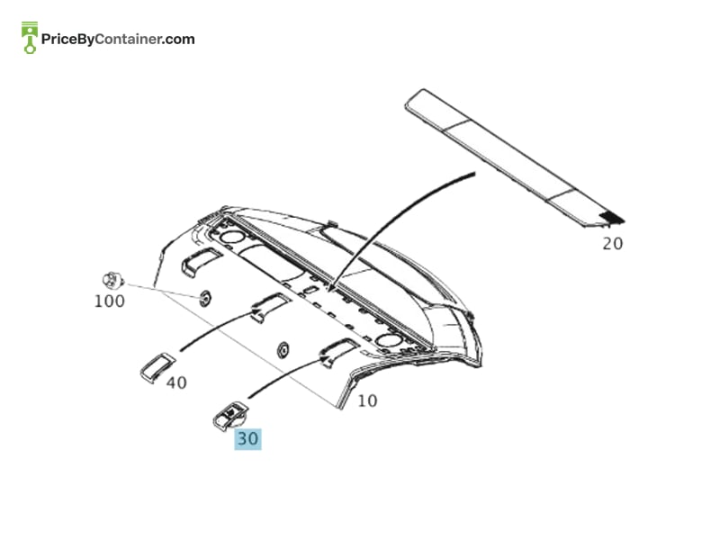 MERCEDES-BENZ 21268011368N84 — MERCEDES BENZ GENUINE COVER A21268011368N84