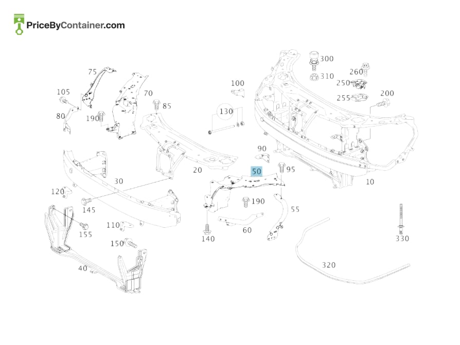 MERCEDES-BENZ 2166200091 — MERCEDES BENZ GENUINE H/L BRACKET A2166200091