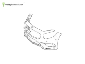 MERCEDES-BENZ 21788501259999 — Mercedes-Benz Genuine TRIM BUMPER 21788501259999