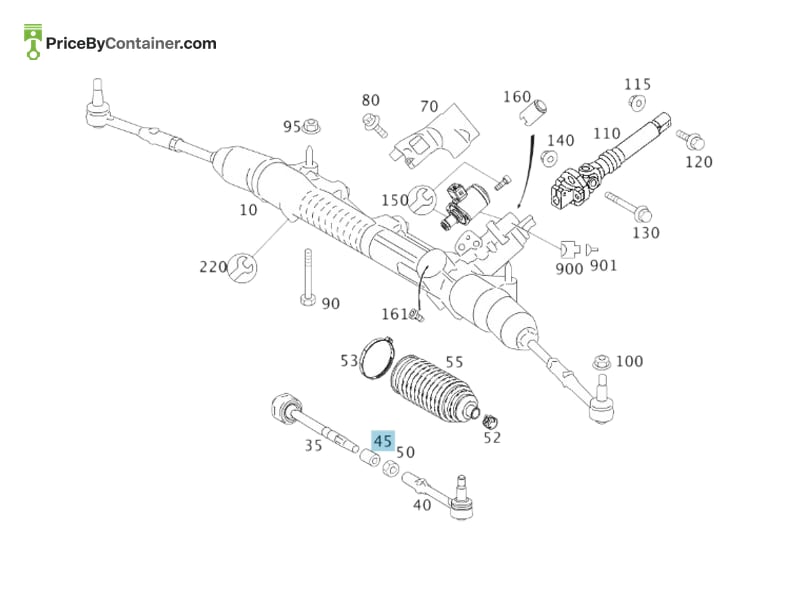 MERCEDES-BENZ 2213330150 — MERCEDES BENZ GENUINE PILOT BUSHING A2213330150