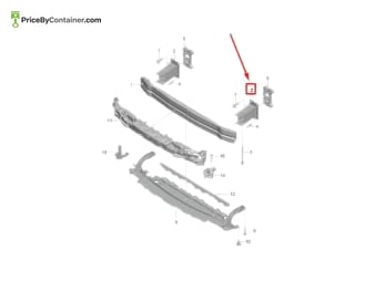 PORSCHE 8R0807134D — Porsche Genuine SUPPORT 8R0807134D