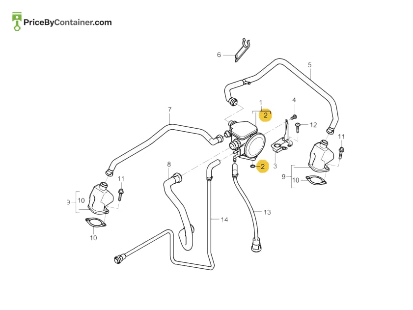 PORSCHE 90033105340 — PORSCHE GENUINE O-RING 90033105340