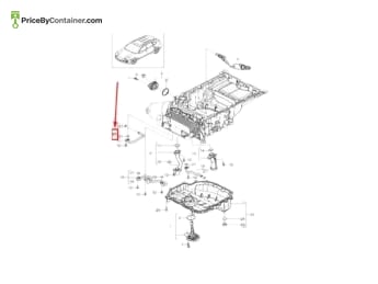 PORSCHE 94610703850 — Porsche Genuine OIL PIPE 94610703850
