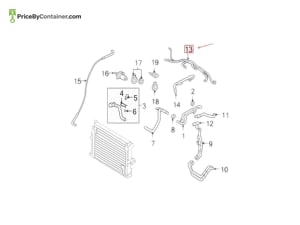 PORSCHE 95510606100 — Porsche Genuine HEATER HOSE 95510606100