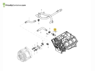 PORSCHE 95510615500 — Porsche Genuine ADAPTER 95510615500