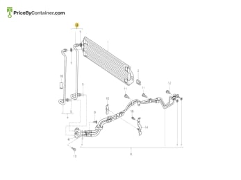 PORSCHE 95530717202 — Porsche Genuine COOLER PIPE 95530717202