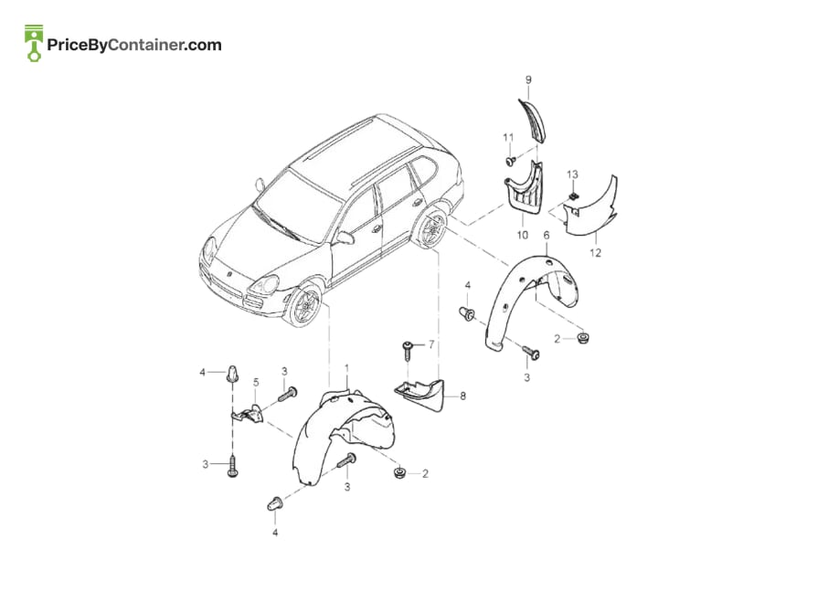 PORSCHE 9555043080001C — PORSCHE GENUINE PORSCHE GENUINE 9555043080001C