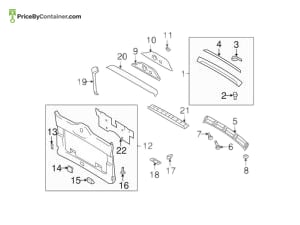 PORSCHE 95555567201A03 — Porsche Genuine LINING PORSCHE 95555567201A03