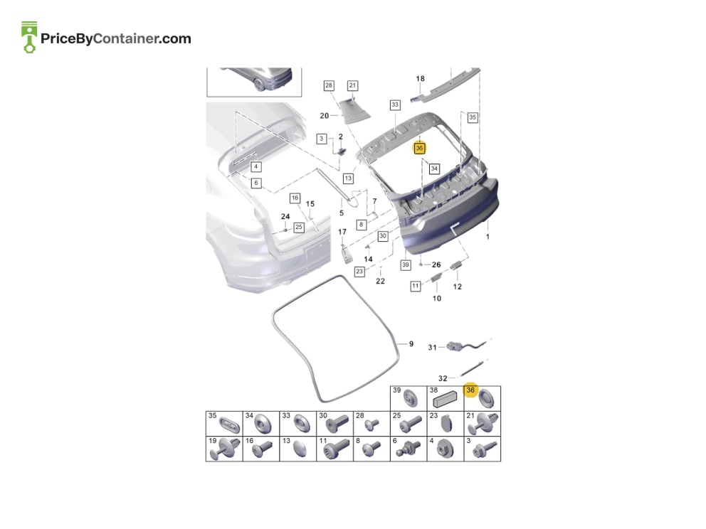 PORSCHE 95555910800 — PORSCHE GENUINE PLUG 95555910800