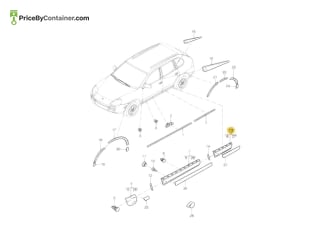 PORSCHE 95555968801G2X — Porsche Genuine MOULDING PORSCHE 95555968801G2X