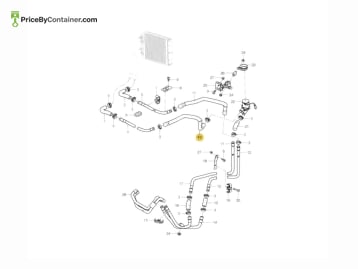 PORSCHE 95557278405 — Porsche Genuine HEATER HOSE 95557278405