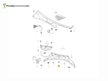 PORSCHE 95562803500 — Porsche Genuine SCREW 95562803500
