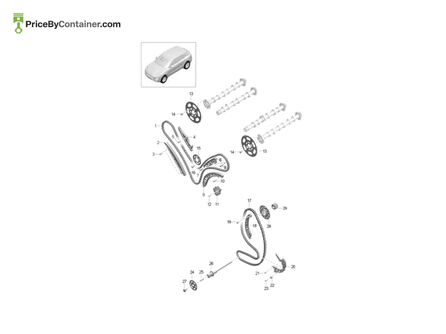 PORSCHE 95810711410 — PORSCHE GENUINE SPROCKET 95810711410