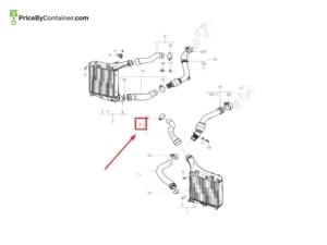 PORSCHE 95811079300 — Porsche Genuine PRESSURE HOSE 95811079300