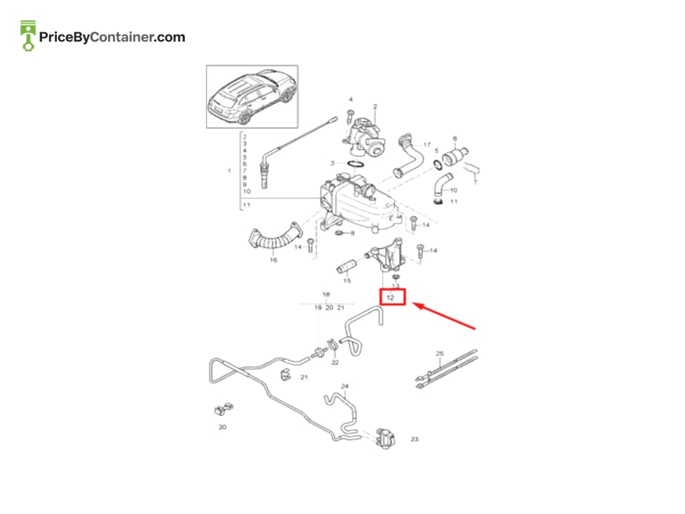 PORSCHE 95811142510 — PORSCHE GENUINE Support 95811142510