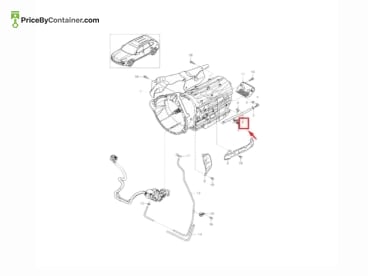 PORSCHE 95830154730 — Porsche Genuine VENT LINE 95830154730