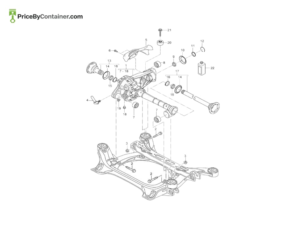 PORSCHE 95833237540 — PORSCHE GENUINE PROTECTIVE RING 95833237540