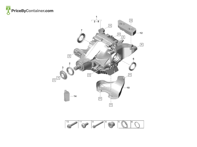 PORSCHE 95833237560 — PORSCHE GENUINE PROTECTIVE RING 95833237560
