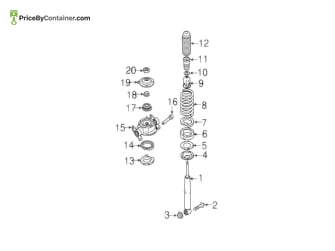 PORSCHE 95834352500 — Porsche Genuine Rear Coil Spring Insulator 95834352500