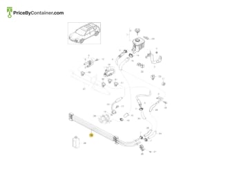 PORSCHE 95834706910 — Porsche Genuine COOLER 95834706910