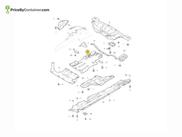 PORSCHE 95850423100 — Porsche Genuine REAR COVER 95850423100