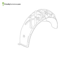 PORSCHE 95850497101 — Porsche Genuine WHEEL HOUSE PROTECTOR 95850497101