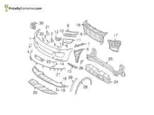 PORSCHE 958505682509B9 — Porsche Genuine GRILL RH 958505682509B9