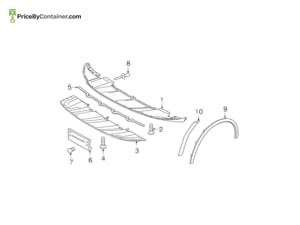 PORSCHE 95850581900 — Porsche Genuine COVER LH SPOILER 95850581900