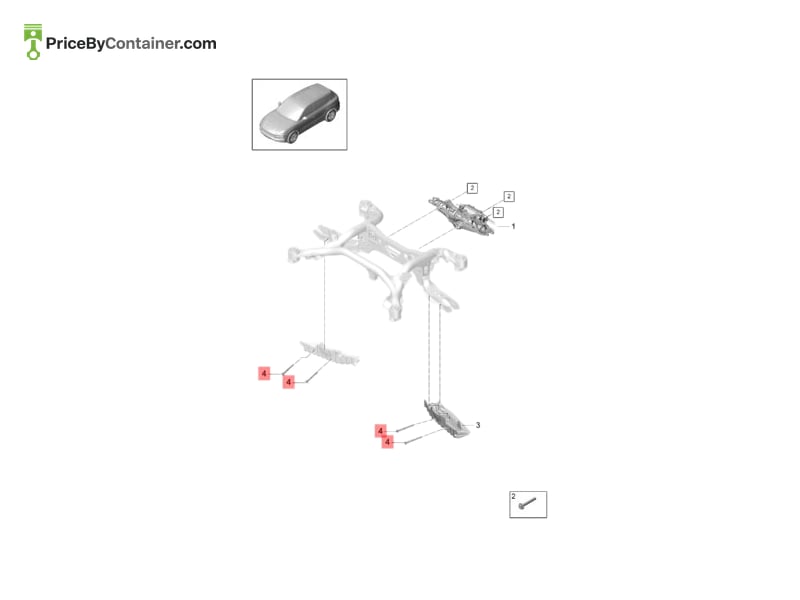 PORSCHE 95851218200 — PORSCHE GENUINE FIXING CLIP 95851218200