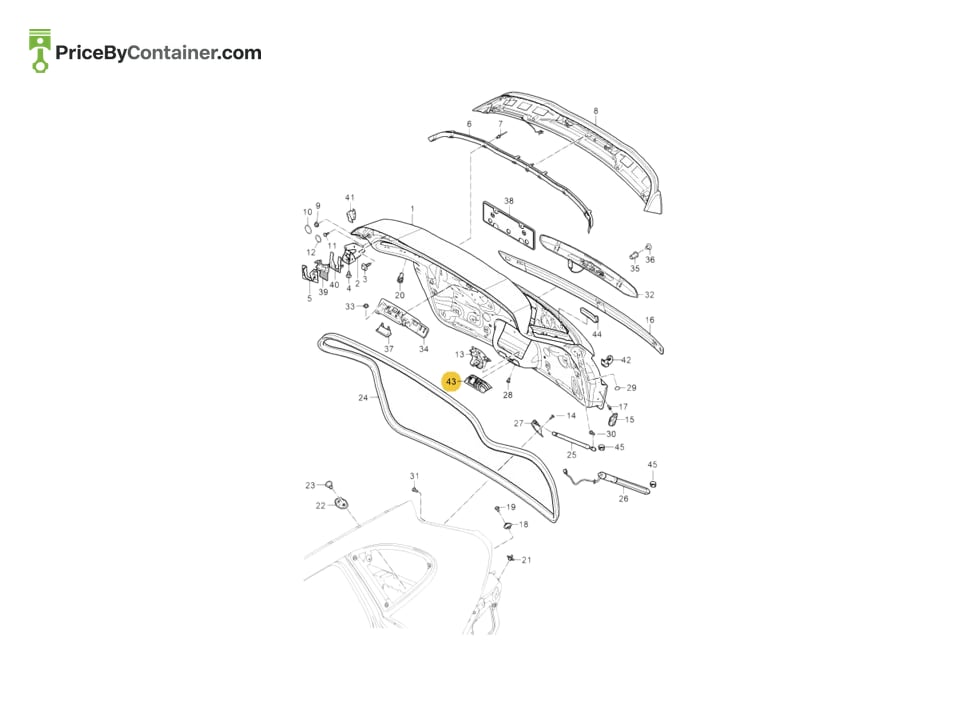 PORSCHE 95851222900 — PORSCHE GENUINE PORSCHE GENUINE 95851222900