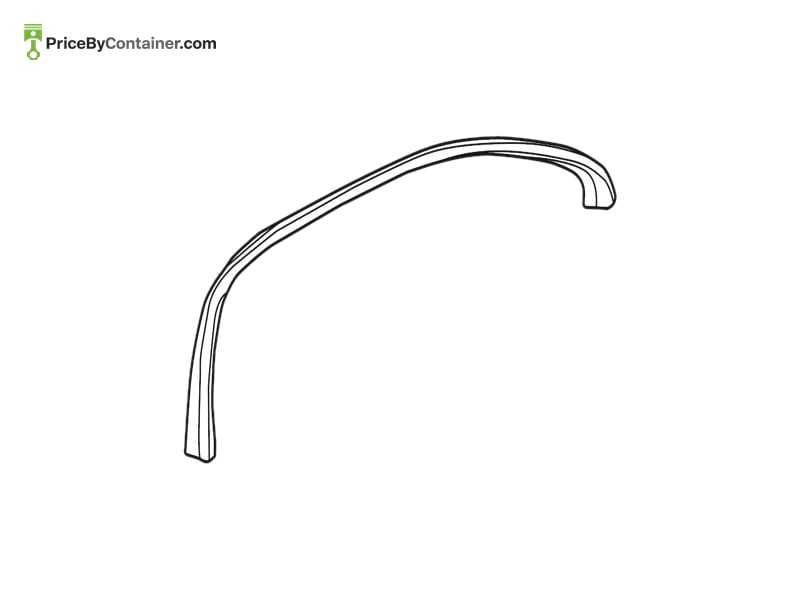 PORSCHE 9585556715082V — PORSCHE GENUINE LINING DOOR GLASS FRAME 9585556715082V