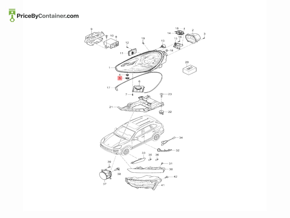 PORSCHE 95863138500 — PORSCHE GENUINE BREATHER ADAPTER 95863138500