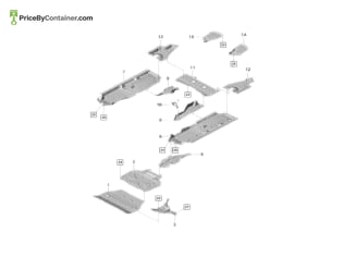 PORSCHE 95882521400 — Porsche Genuine UNDERBODY PROTECTION 95882521400
