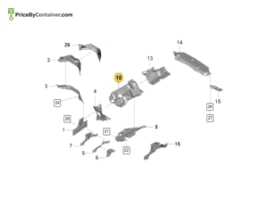 PORSCHE 95882566200 — Porsche Genuine HEAT PROTECTION 95882566200