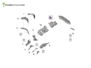 PORSCHE 95882569100 — Porsche Genuine HEAT PROTECTION 95882569100