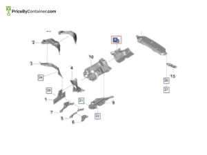 PORSCHE 95882569200 — Porsche Genuine HEAT PROTECTION 95882569200