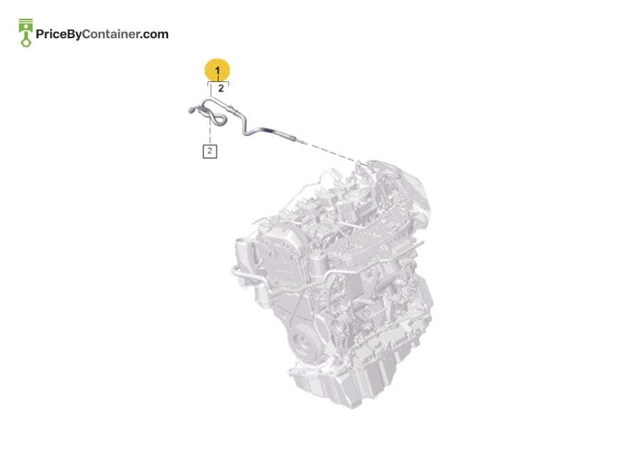 PORSCHE 95B201214J — PORSCHE GENUINE FUEL HOSE 95B201214J